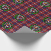 Ainslie Scottish Clan Tartan & Crest ラッピングペーパー (角)