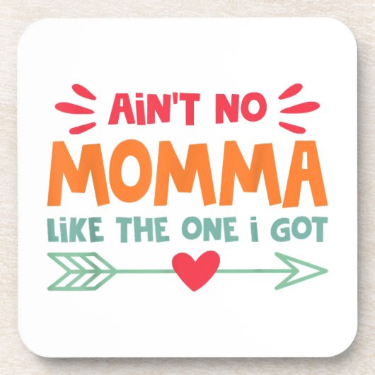 Ain'tママ私の母の愛得するレトロV コースター (正面)