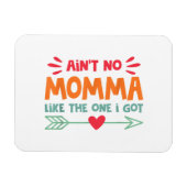 Ain'tママ私の母の愛得するレトロV マグネット (横)