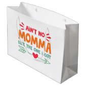 Ain'tママ私の母の愛得するレトロV ラージペーパーバッグ (裏面アングル)