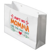 Ain'tママ私の母の愛得するレトロV ラージペーパーバッグ (正面アングル)
