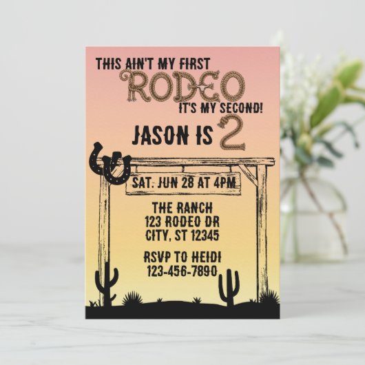 Ain't My First Rodeo, 2nd Western Birthday 招待状 (スタンド正面)