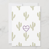 Ain't My First Rodeo, 2nd Western Birthday 招待状 (裏面)