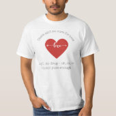 Ain't no Cure for Love - Leonard Cohen T shirt Tシャツ (正面)
