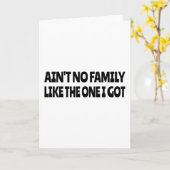Ain't no family like the one I got カード (黄色い花)