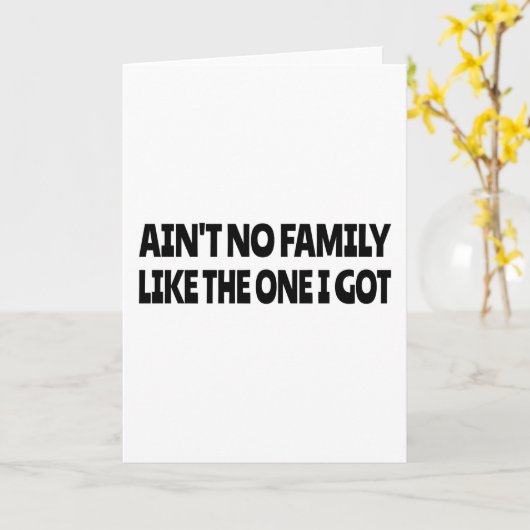 Ain't no family like the one I got カード (黄色い花)