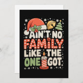 Ain't No Family Like The One I Got Christmas Xmas シーズンカード (正面/裏面)