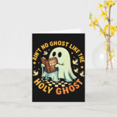Ain't No Ghost Like The Holy Ghost Funny Faith Pun カード (黄色い花)