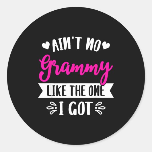 Ain't No Grammy Like The One I Got Family Reunion  ラウンドシール (正面)