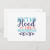 Aint No Hood Like Motherhood ポストカード (正面/裏面)