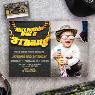 Ain't Nothinが3つのThangと写真 – 風景 招待状