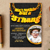 Ain't Nothinが3タン – ヒップホップ付き/写真 招待状