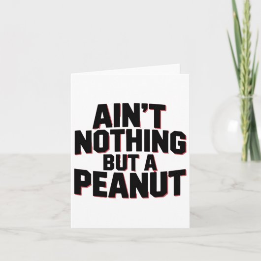 Ain't Nothing But A Peanut -- Funny Clic Bodybuild カード (正面)