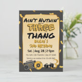 Aint' Nuthin' but a 3 Thang 3歳の誕生日 招待状 (スタンド正面)