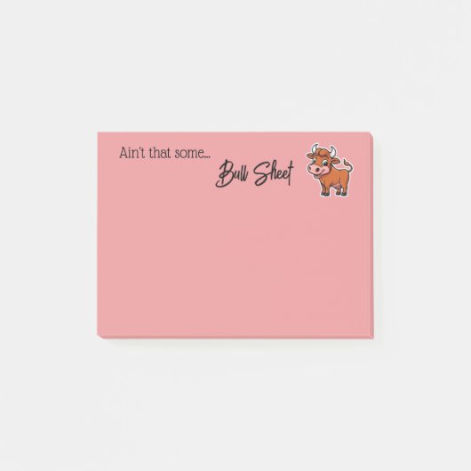 Ain'T'That Some Bull Sheet Snarky おもしろい引用文・ポスト ポストイット (正面)