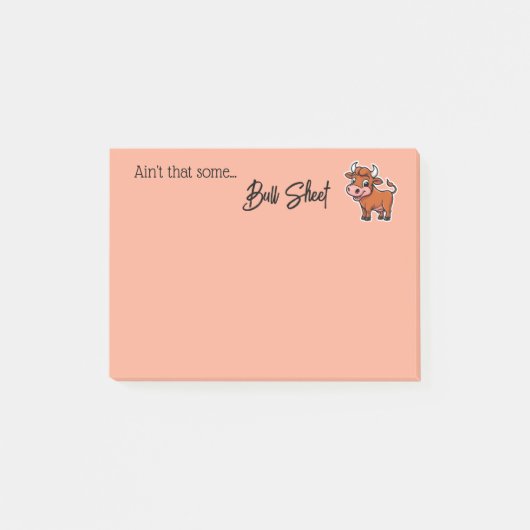 Ain'T'That Some Bull Sheet Snarky おもしろい引用文・ポスト ポストイット (正面)