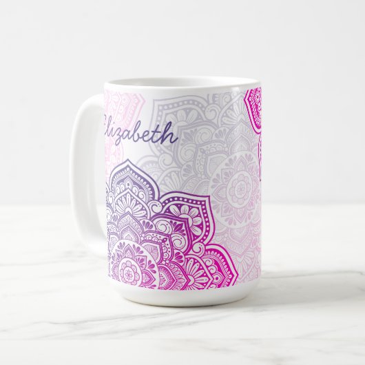 Aion Mandala 15 oz. Personalized Mug コーヒーマグカップ (正面左)