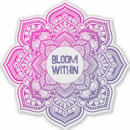 Aion Mandala Personalized Custom-Cut Vinyl Sticker シール (正面)