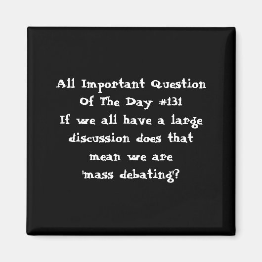 AIQOTDマグネット – #131 マグネット (正面)