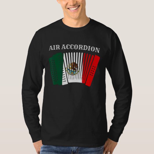 Air Accordion Cinco De Mayo Fiesta Mexican Flag Ac Tシャツ (正面)