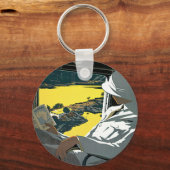 Air Afrique: Visitez L'Afrique en Avion キーホルダー (正面)