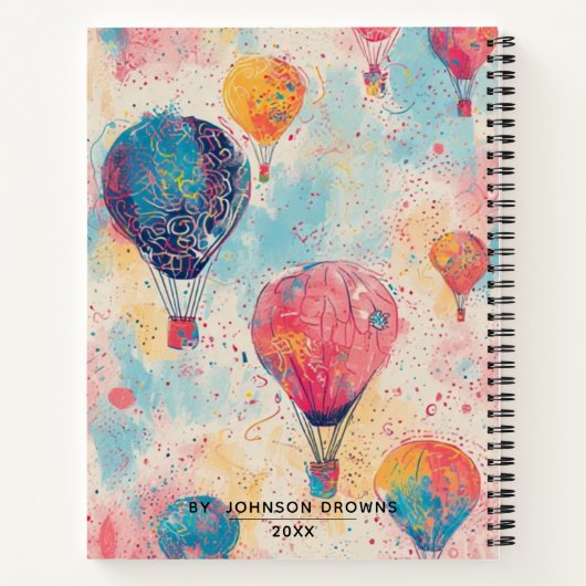 air balloons Notebook ノートブック (裏面)