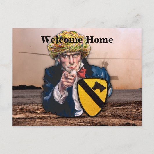 Air cav第1騎兵師団ナムパッチ ポストカード (正面)