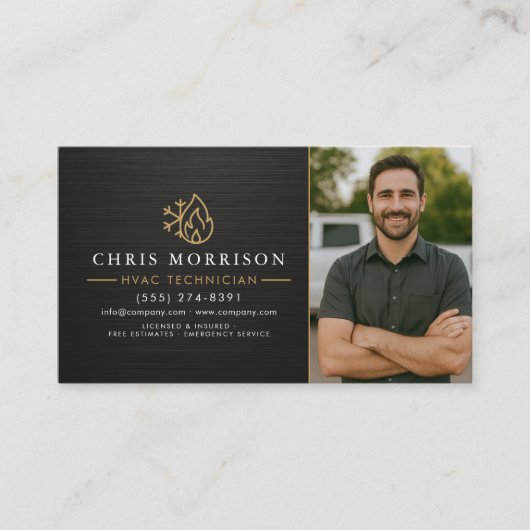 Air Conditioning Cooling HVAC Photo 名刺 (正面)