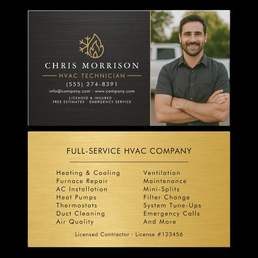 Air Conditioning Cooling HVAC Photo 名刺