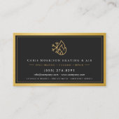 Air Conditioning & Heating Tech QR Code 名刺 (正面)