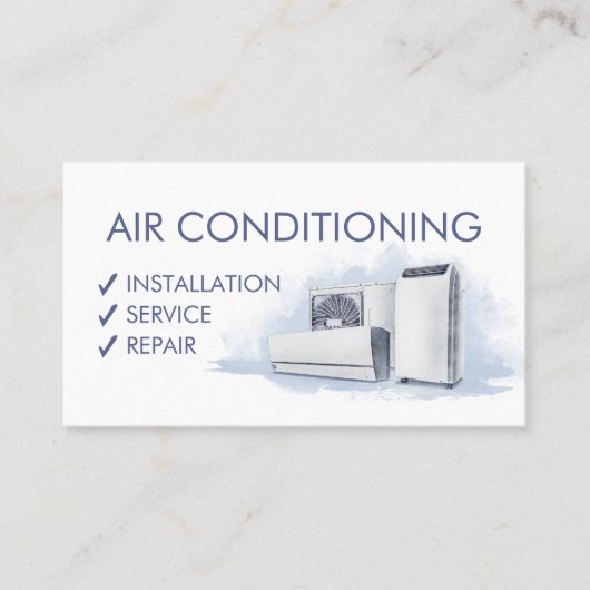 Air Conditioning – Repair, Service, Installation 名刺 (正面)