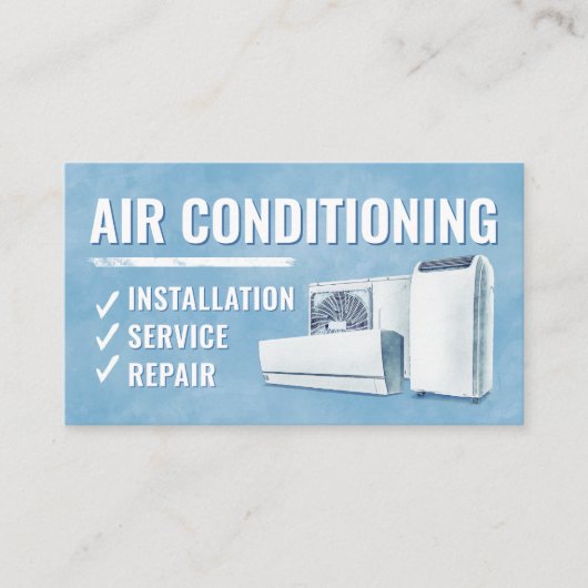 Air Conditioning – Repair, Service, Installation 名刺 (正面)