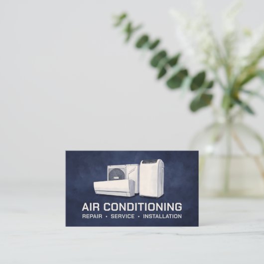 Air Conditioning – Repair • Service • Installation 名刺 (スタンド正面)