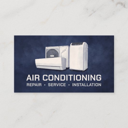 Air Conditioning – Repair • Service • Installation 名刺 (正面)