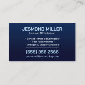 Air Conditioning – Repair • Service • Installation 名刺 (裏面)