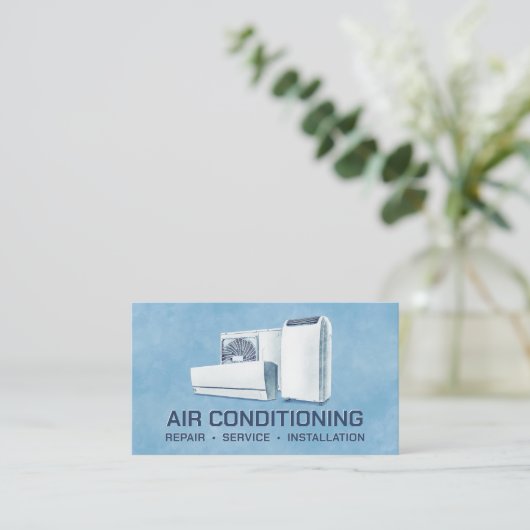 Air Conditioning – Repair • Service • Installation 名刺 (スタンド正面)