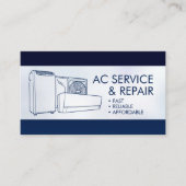 Air Conditioning – Repair, Service, Installation 名刺 (正面)