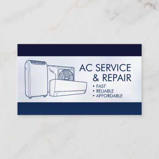 Air Conditioning – Repair, Service, Installation 名刺 (正面)