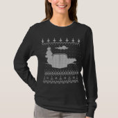 Air Craft Carrier Ugly Christmas Sweater Design Tシャツ (正面)