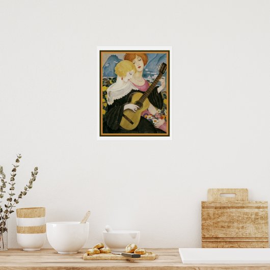 "Air de Capri" 1923 Gerda Wegener 16 x 20 ポスター (キッチン)