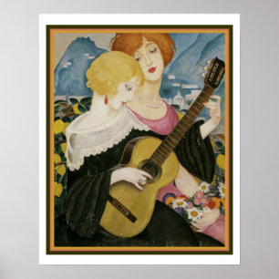 "Air de Capri" 1923 Gerda Wegener 16 x 20 ポスター