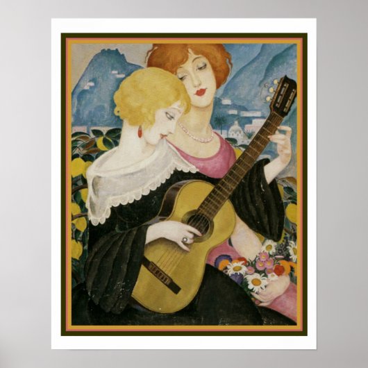 "Air de Capri" 1923 Gerda Wegener 16 x 20 ポスター (正面)