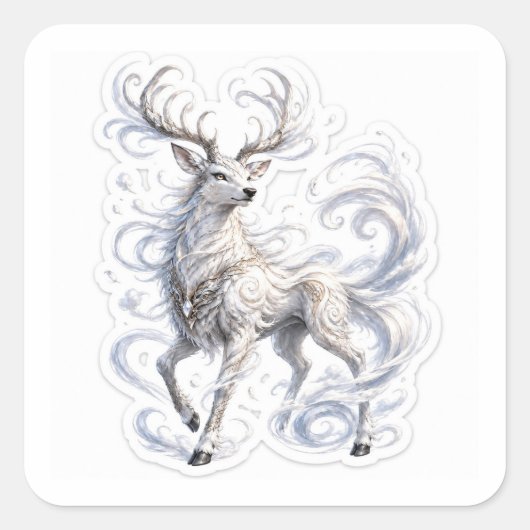 Air Deer Fantasy Stickers スクエアシール (正面)