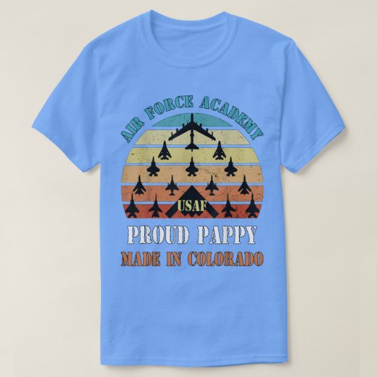 Air Force Academy Daddy And Daughter Proud USAF Pa Tシャツ (デザイン正面)