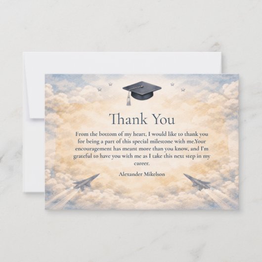 Air Force Academy Graduation サンキューカード (正面)