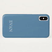 AIR FORCE BLUE背景無地のiPhone Xケース Case-Mate iPhoneケース (裏面(横))