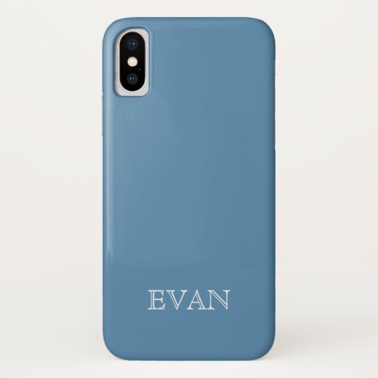 AIR FORCE BLUE背景無地のiPhone Xケース Case-Mate iPhoneケース (裏面)
