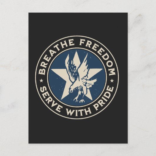 Air Force - Breathe freedom, serve with pride. ポストカード (正面)