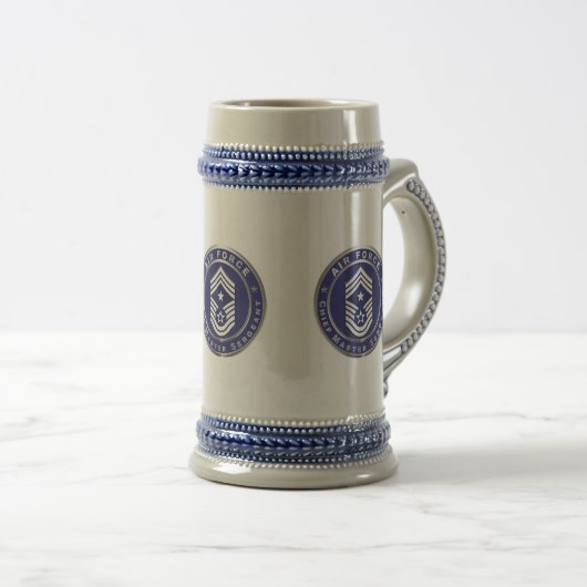 Air Force Chief Master Sergeant CMSgt ビールジョッキ (正面右)