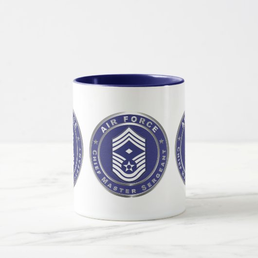 Air Force Chief Master Sergeant CMSgt マグカップ (中央)